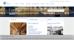 Desktop Screenshot of catalog.gelighting.com